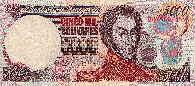 Beschrijving voorzijde: S.BOLIVAR